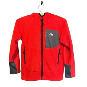 TNF The North Face Boys Full Zip Hooded Jacket Coat Med 10-12